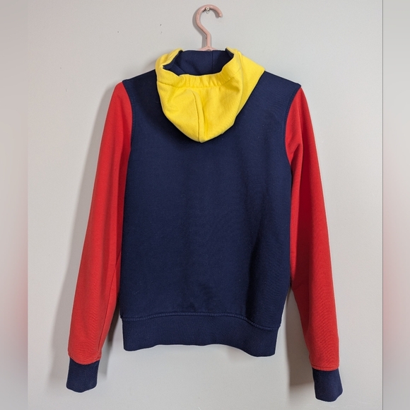 Lacoste Live Colorblock Hoodie Zip Up Jacket Size 2 (S) Retro Varsity Style - Picture 4 of 6